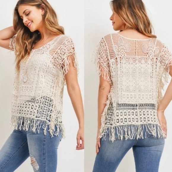 Delicate Crochet Tank Top - Picture 1 of 2